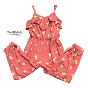 Love, Glam Girl 5Y Lemon Jumpsuit Romper